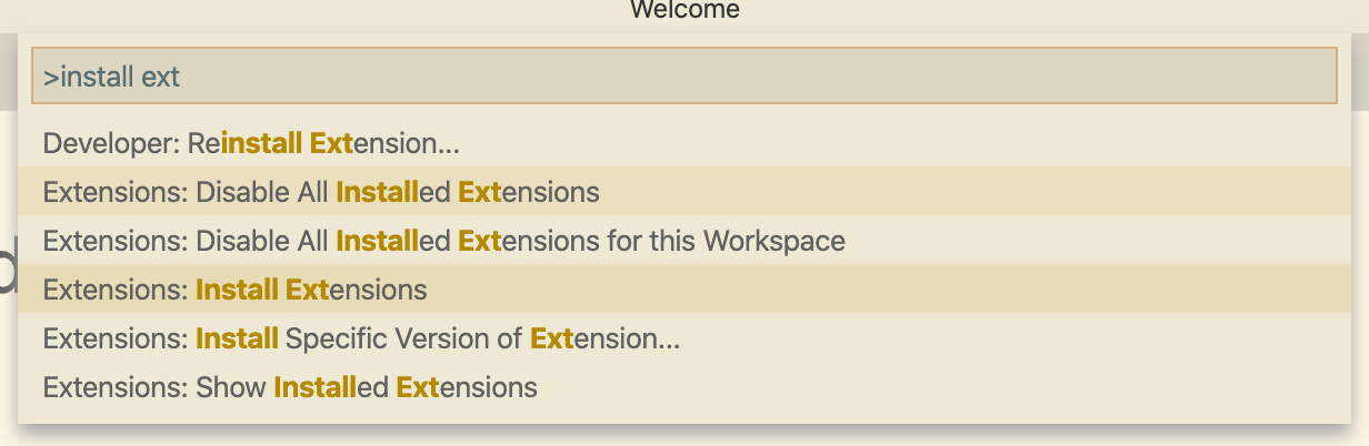 install an extension